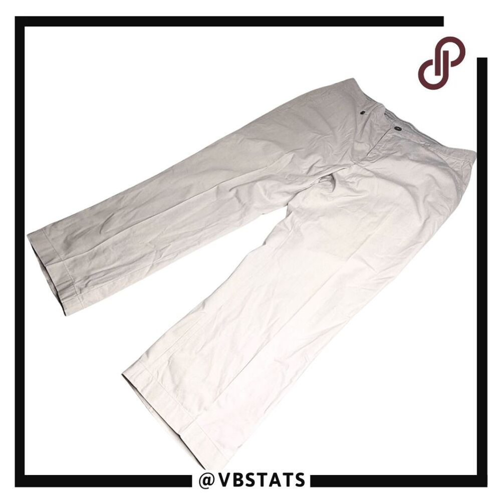 The Field Men's Fine European Tailoring Khaki Pants Cream‎ Size 36W/Large